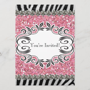 Invitation d'anniversaire de fille de parties