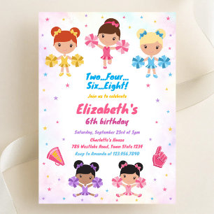 Invitation d'anniversaire de fille meneuse de claq