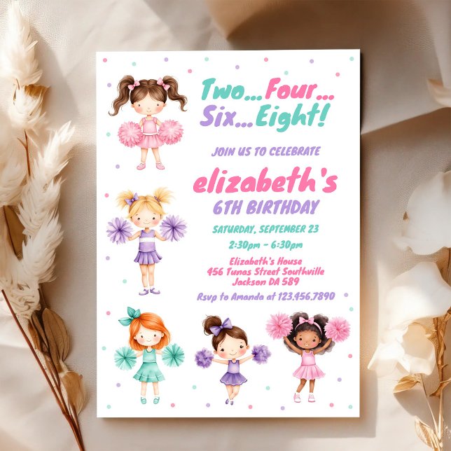 Invitation d'anniversaire de fille meneuse de claq (Créateur téléchargé)