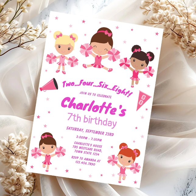 Invitation d'anniversaire de fille meneuse de claq (Créateur téléchargé)