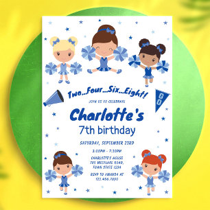 Invitation d'anniversaire de fille meneuse de claq