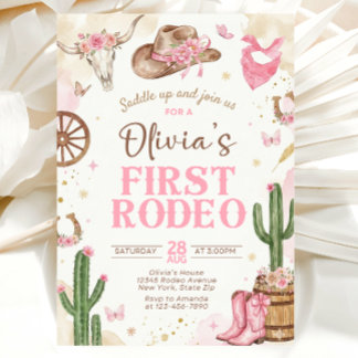 Invitation d'anniversaire de fille pour Premier Ro