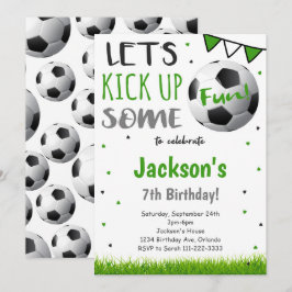 Invitation d'anniversaire de football