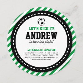 Invitation d'anniversaire de football