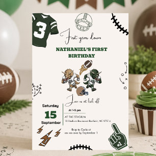 Invitation d'anniversaire de football de première 