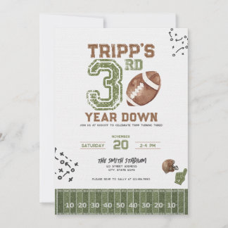 Invitation d'anniversaire de football pour garçon