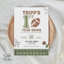 Invitation d'anniversaire de football pour garçon