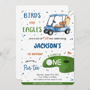 Invitation d'anniversaire de golf