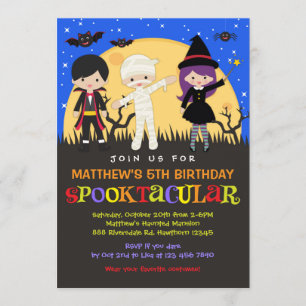 Invitation d'anniversaire de Halloween/invitation