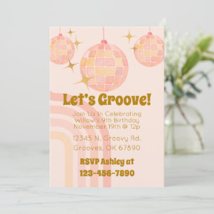 Invitation d'anniversaire de la discothèque super