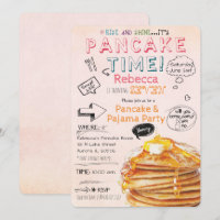 Invitation d'anniversaire de la fête du crêpe et d