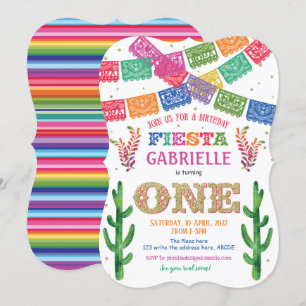 Invitation d'anniversaire de la fille, mexicaine,