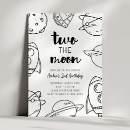 Invitation d'anniversaire de la Lune