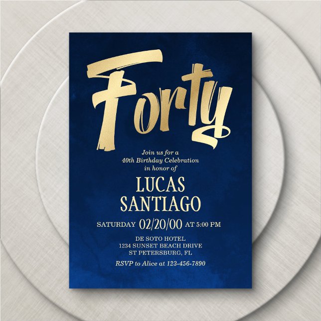 Invitation d'anniversaire de la Marine masculine G (Créateur téléchargé)