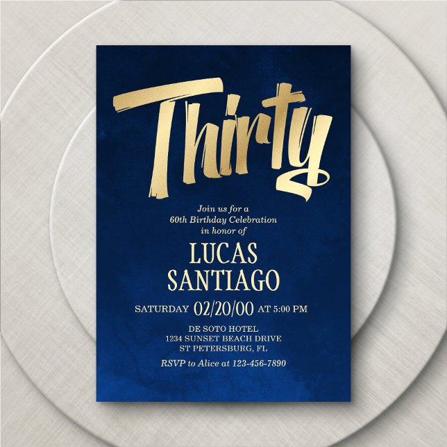 Invitation d'anniversaire de la Marine masculine G (Créateur téléchargé)