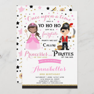Invitation D'Anniversaire De La Princesse Et Du Pi