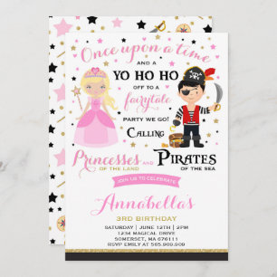 Invitation D'Anniversaire De La Princesse Et Du Pi