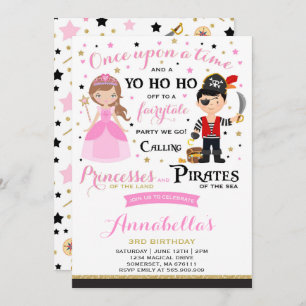 Invitation D'Anniversaire De La Princesse Et Du Pi