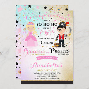 Invitation D'Anniversaire De La Princesse Et Du Pi