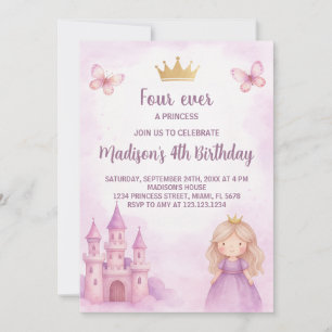 Invitation d'anniversaire de la princesse royale