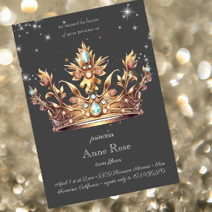 Invitation d'anniversaire de la princesse royale