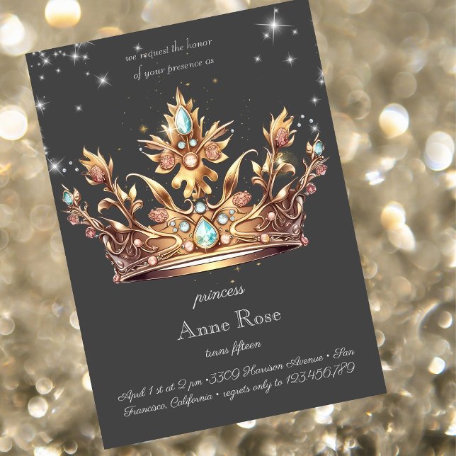 Invitation d'anniversaire de la princesse royale (Créateur téléchargé)