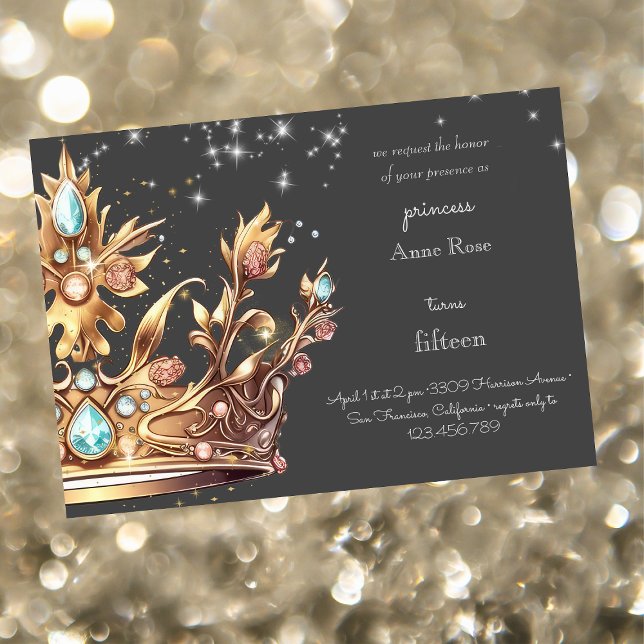Invitation d'anniversaire de la princesse royale (Créateur téléchargé)
