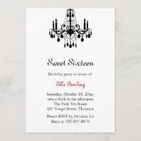 Invitation d'anniversaire de la salle de grand bal