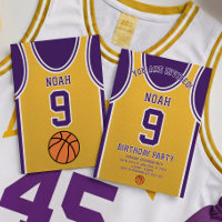 Invitation d'anniversaire de l'équipe de basket-ba