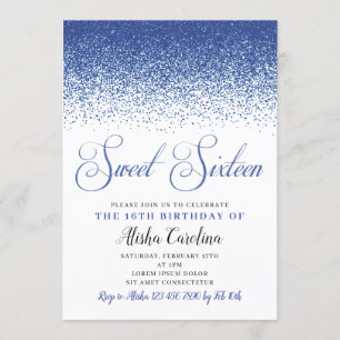 Invitation d'anniversaire de l'Sweet sixteen Parti