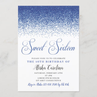 Invitation d'anniversaire de l'Sweet sixteen Parti