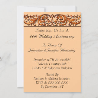 Invitation d'anniversaire de mariage