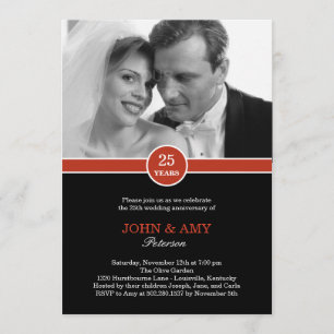 Invitation d'anniversaire de mariage Alliance