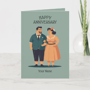 Invitation d'anniversaire de mariage de couple