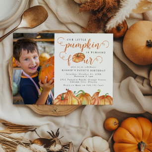Invitation d'anniversaire de notre petit citrouill