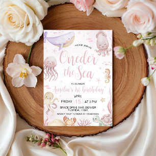 Invitation d'anniversaire de Oneder la Fille sous