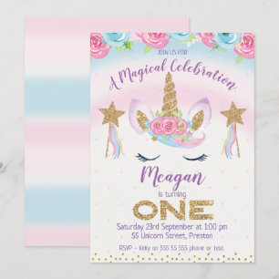 Invitation d'anniversaire de parties scintillantes