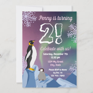 Invitation d'anniversaire de Penguin
