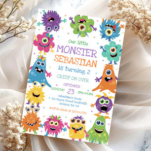 Invitation d'anniversaire de petit monstre