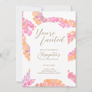 Invitation d'anniversaire de Pikake