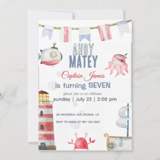 invitation d'anniversaire de pirate