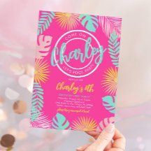 Invitation d'anniversaire de Pool Party