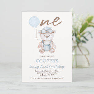 Invitation d'anniversaire de premier anniversaire