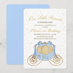 Invitation d'anniversaire de princesse, Carrosse d