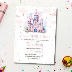 Invitation d'anniversaire de princesse Fille 1ère 