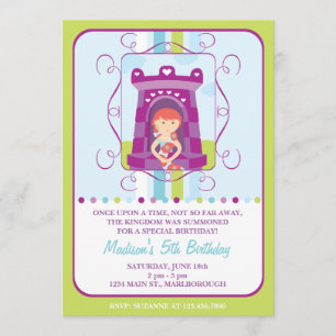 Invitation d'anniversaire de Rapunzel