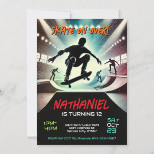 Invitation d'anniversaire de Scooter pour garçons