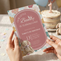 Invitation d'anniversaire de Some Bunny Lapin 1er