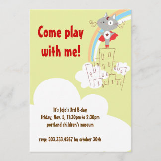 Invitation d'anniversaire de super héros