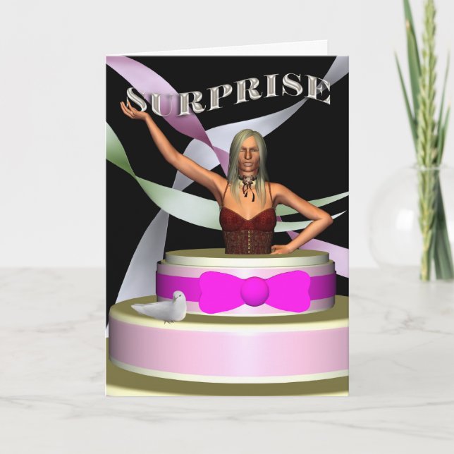 Invitation d'anniversaire de surprise (Devant)